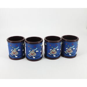 3D Hershey Park Plastic Mug Set of 4 Milk Chocolate Kisses Reese's